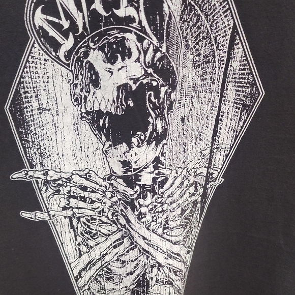 Metal Mulisha Thrashed Grunge Black Short Sleeve Tee - Picture 5 of 7